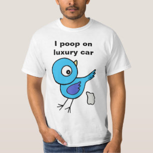 T-shirt Drôle Oiseau Poop Personnalisé Manifestation