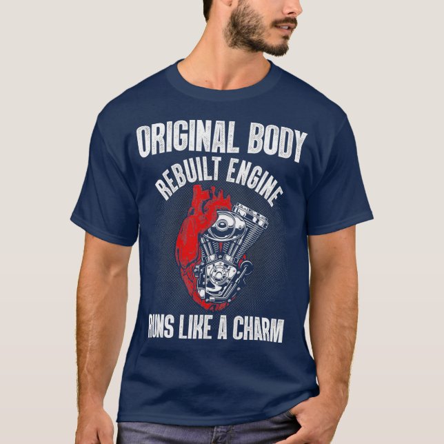 T-shirt Drôle Open Heart Chirurgie Récupération Survivant  (Devant)