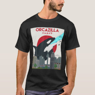 T-shirt Drôle Orcazilla Killer Whale Cadeau Pour Les Amate