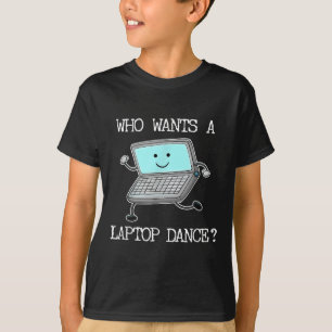 T-shirt Drôle Ordinateur portable Danse Danse Ordinateur P