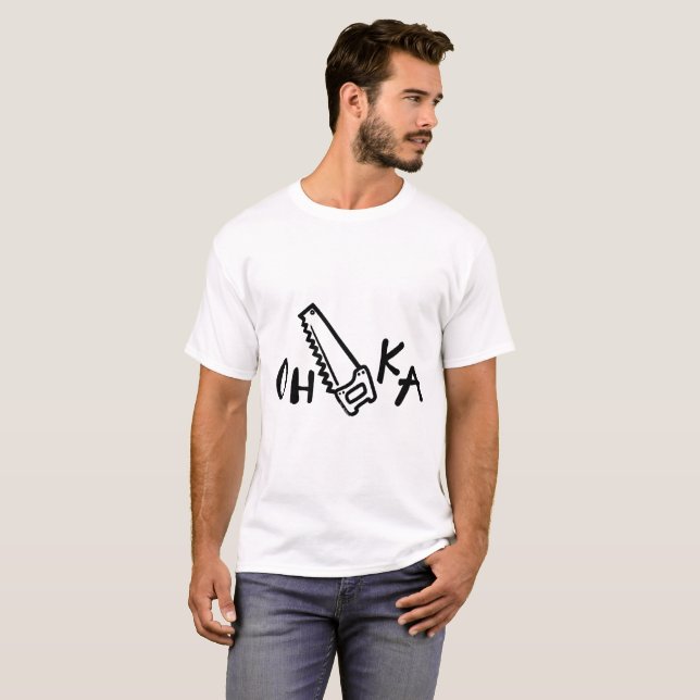 T-shirt drôle - Osaka (Oh-Scie-Ka) (Devant entier)