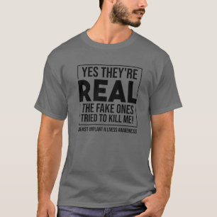 T-shirt Drôle Oui Ils sont vrais Mélange Implant mammair