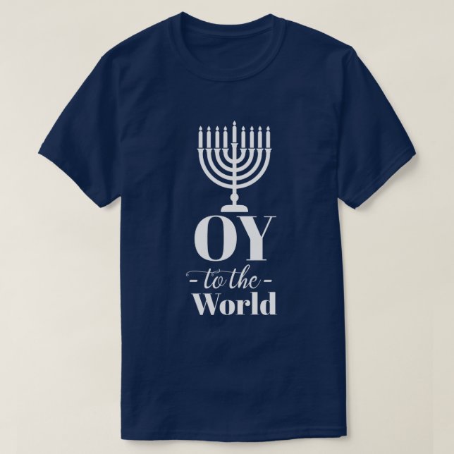 T-shirt Drôle OY AU MONDE Hanoukka (Design devant)