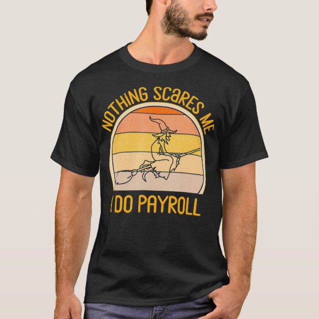 T-shirt Drôle paie Halloween sorcière des ressources humai (Devant)