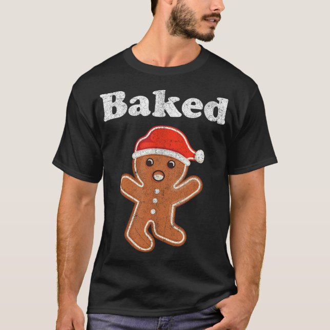 T-shirt Drôle pain d'épice homme cuit biscuit Cuisine bisc (Devant)