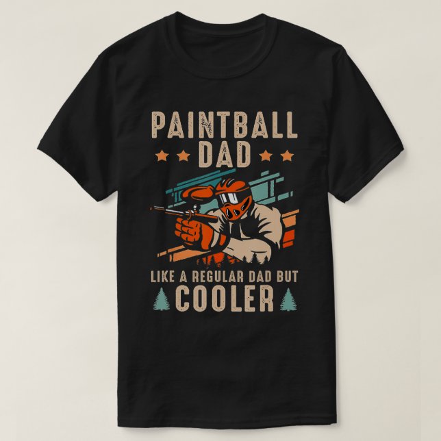 T-shirt Drôle Paintball Papa Définition Paintballing 3 (Design devant)