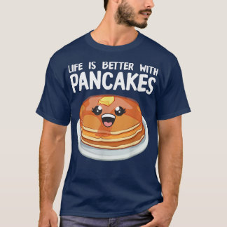 T-shirt Drôle Pancakes Art Men Femmes Brunch Petit déjeune