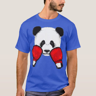 T-shirt Drôle Panda Boxer Cool Amoureux des animaux Gants 