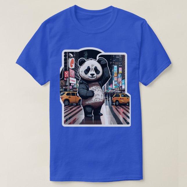 T-shirt Drôle Panda mignon (Design devant)
