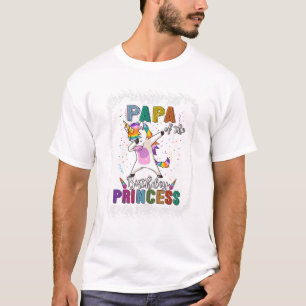 T-shirt Drôle Papa De L'Anniversaire Prince Funny Unicorn