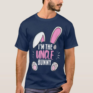 T-shirt Drôle Pâques Je suis L'Oncle Lapin Pour Uncles Fam
