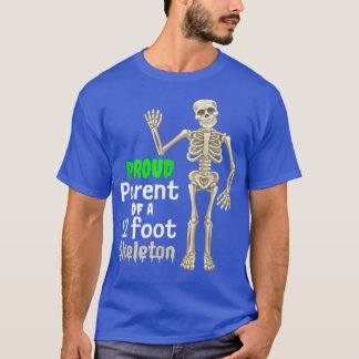 T-shirt Drôle Parents Fiers D'Un Squelette De 12 Pieds 