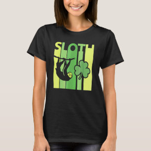 T-shirt Drôle Paresseux Chanceux Saint Patrick Irlandais V