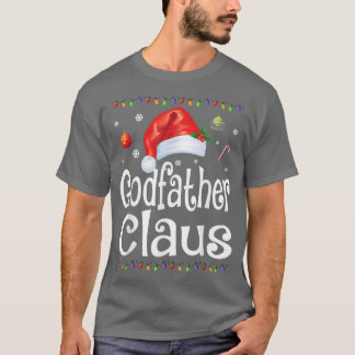T-shirt Drôle parrain Claus Pyjamas de Noël Père Noël Gif