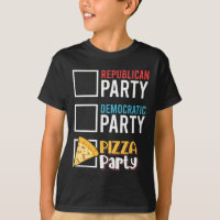Drôle Parti Républicain Parti Démocrate Pizza Part