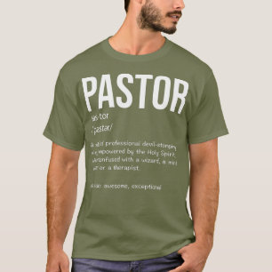 T-shirt Drôle Pasteur Définition Cadeau Chrétien Prêch