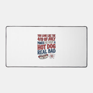 T-shirt drôle patriotique hot dog 4 juillet Design