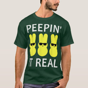T-shirt Drôle Peepin Il Vraiment Joyeux Lapin De Pâques 