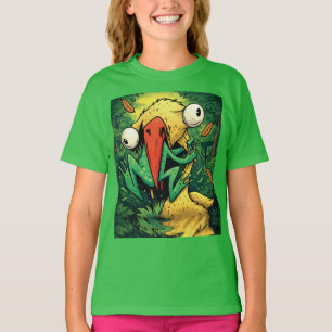 T-shirt drôle Pelican contre Frog Swamp Ne jamais