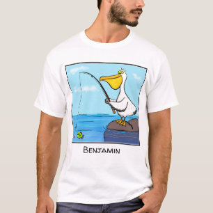T-shirt Drôle pélican de pêche