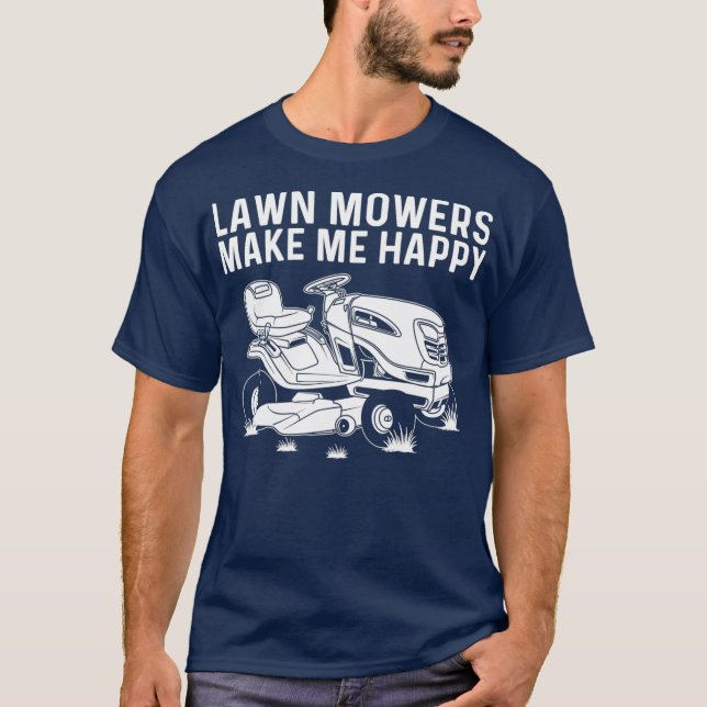 T-shirt Drôle Pelouse Mowing Cadeau Hommes Femmes Lawn Mow (Devant)