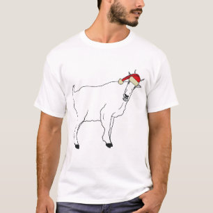 T-shirt Drôle Père Noël Chèvre Noël