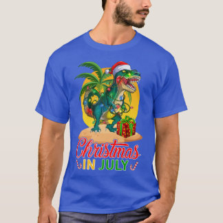 T-shirt Drôle Père Noël Dinosaur T Re Noël Été I