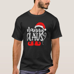 T-shirt Drôle Père Noël Nanny Claus Père Noël Et Bottes Jo