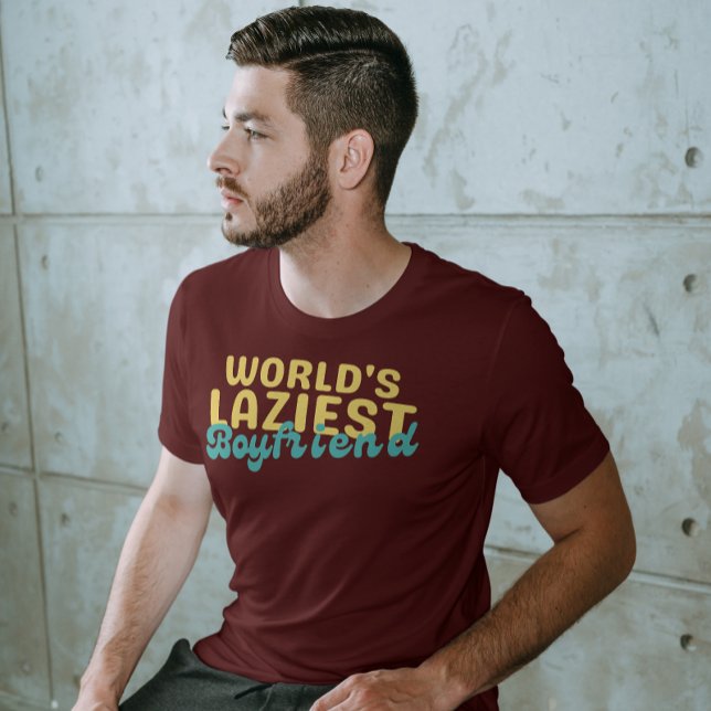 T-shirt Drôle petit ami paresseux, le plus paresseux petit (Créateur téléchargé)