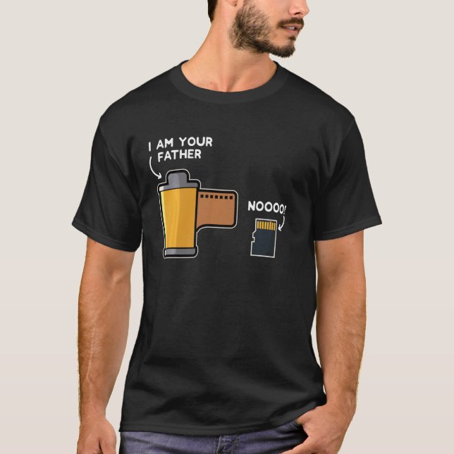 T-shirt Drôle    PhotographieFilm Père De La Carte Sd (Devant)