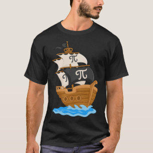 T-shirt Drôle Pi-rate Ship Happy Pi Day Math Lover Geek Pi