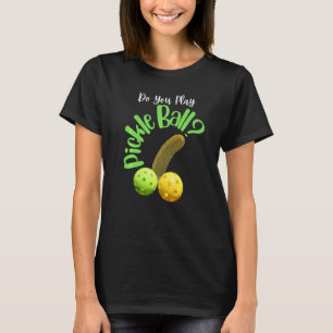 T-shirt Drôle Pickle Ball Hommes Sports Amateur Happy Hour