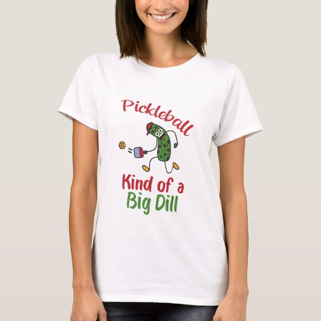 T-shirt Drôle Pickleball Jouer Pickleball Genre De Gros Di (Devant)