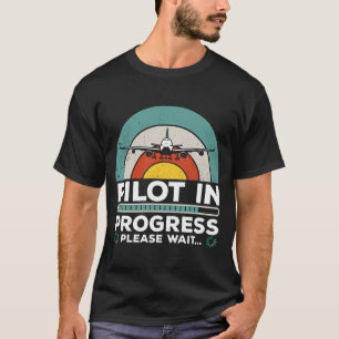 T-shirt Drôle pilote de copilote en cours futur pilote