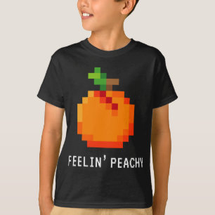 T-shirt Drôle Pixel Peach - Retro 8 - Bit Arcade Gamer Fee