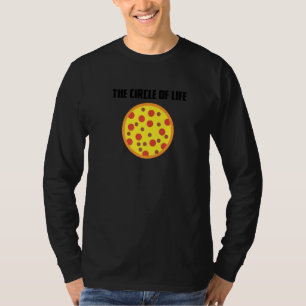 T-shirt Drôle Pizza Slice Circle De Vie Pizza Fast Food I