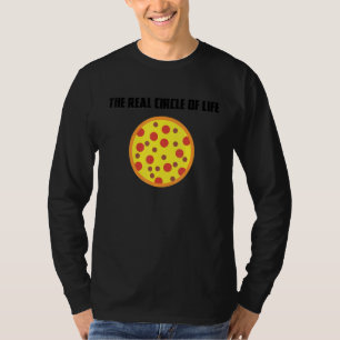 T-shirt Drôle Pizza Slice Restauration Rapide Cercle Itali