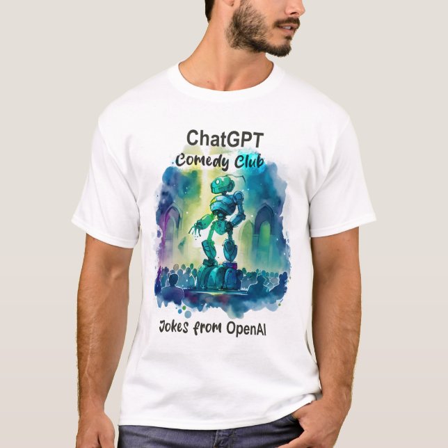 T-shirt Drôle plaisanterie Intelligence Artificielle Vêtem (Devant)