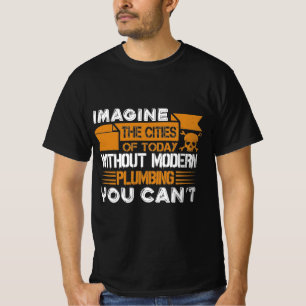 T-shirt Drôle Plomber Artiste Pipe Fitter Plumbing Cadeau