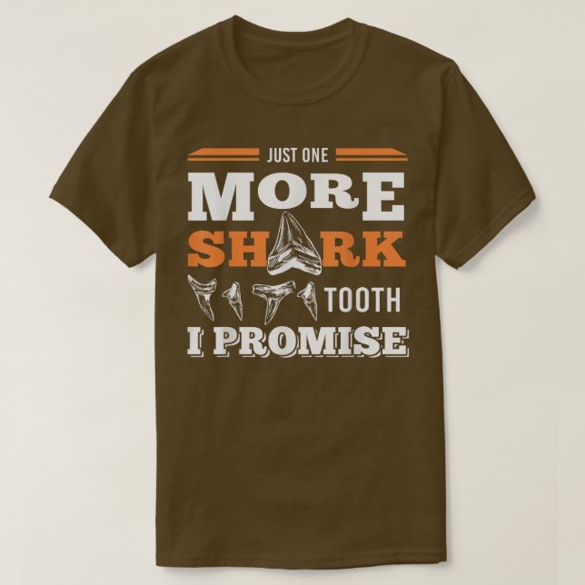 T-shirt Drôle plus de dents de requin (Design devant)