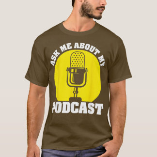 T-shirt Drôle Podcast Cadeau Pour Hommes Femmes Cool Podca