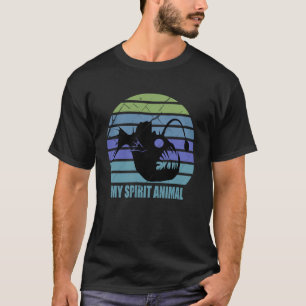 T-shirt Drôle Poisson Pêcheur Mon Animal Spirituel Sarcast