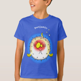 T-shirt Drôle poisson poivron porc-épic caricature poisson