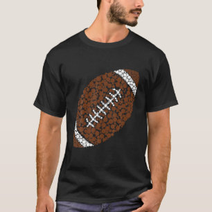 T-shirt Drôle Polka Dot Américain Football Lover Joueur In