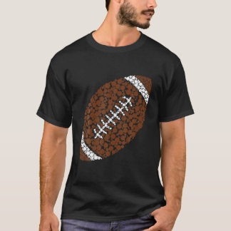 T-shirt Drôle Polka Dot Américain Football Lover Joueur In