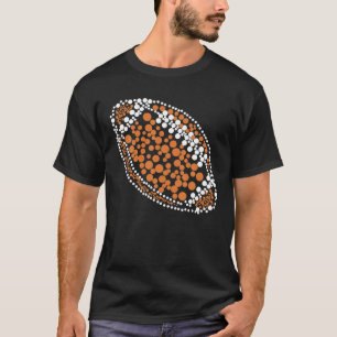 T-shirt Drôle Polka Dot joueur de football international