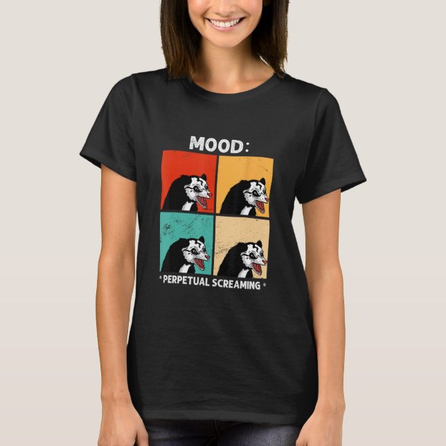 T-shirt Drôle Possum animal (Devant)