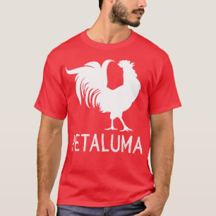 T-shirt Drôle poulet au coq vintage Petaluma California