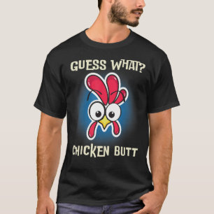 T-shirt Drôle poulet dire Devine Whats Farm Rooster