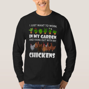 T-shirt Drôle Poulet Pour Hommes Femmes Jardinage Poulet G